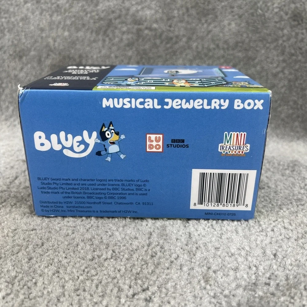 Bluey Musical Jewelry Box 3+ Mini Treasures Bluey Spins Bluey Theme Song Plays‎